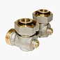 Узел нижнего подключения Vekotrim DN 15 PN 10 угловой двухтрубный 20-3/4'' под евроконус, муфта купить в Кемерово | "Проконсим"