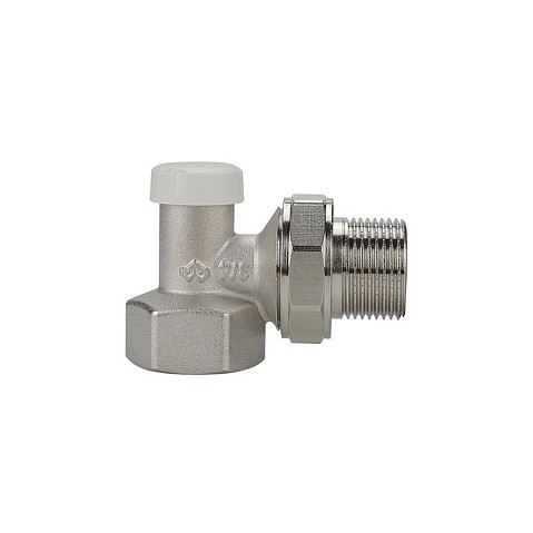 Клапан радиаторный VARMEGA VM10203 DN20 PN10 угловой настроечный G-3/4'' муфта-штуцер купить в Кемерово | "Проконсим"