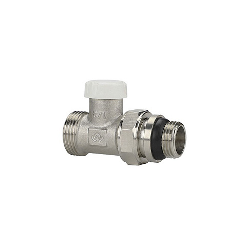 Клапан радиаторный VARMEGA VM10312 DN15x20 PN10 прямой настроечный G-1/2''х3/4'' еврокомус, с уплотнением штуцер купить в Кемерово | "Проконсим"