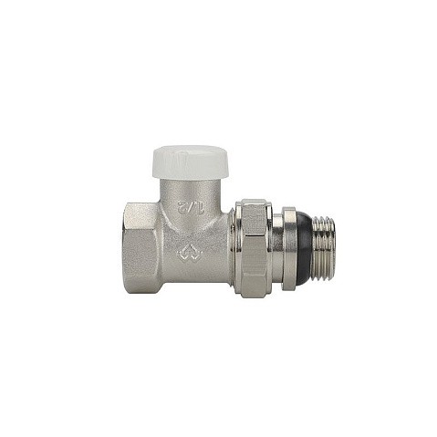 Клапан радиаторный VARMEGA VM10311 DN15 PN10 прямой настроечный G-1/2'' с уплотнением муфта-штуцер купить в Кемерово | "Проконсим"