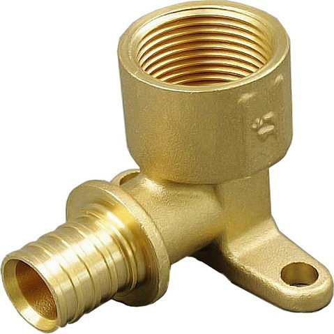 Угольник латунный для PEX труб 16-1/2'' PN 10 под надвижную гильзу с внутренней резьбой ONE PLUS купить в Кемерово | "Проконсим"