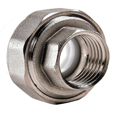Муфта ПП разьемная 25-1/2'' PN 25 раструбная белая РВК купить в Кемерово | "Проконсим"