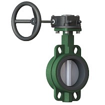 Затворы чугунные дисковые DN 40-600 PN 16 межфланцевые с чугунным диском с редуктором GALA Тип.2302H-G купить в Кемерово | "Проконсим"