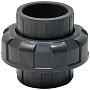 Муфта разборная НПВХ DN 50 PN 16 клеевая уплотнение EPDM черная Aquaviva BOD0500 купить в Кемерово | "Проконсим"