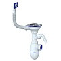 Сифон для мойки Unicorn B430VP, без отвода, 3 1/2'' х40 с отводом для стиральной машины, прямоугольный перелив купить в Кемерово | "Проконсим"
