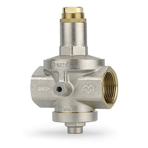Регулятор давления VARMEGA VM128 DN 32 PN25 мембранный под манометр 7,2kv G-1 1/4'' никелированный купить в Кемерово | "Проконсим"