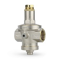 Регулятор давления DN 15-50 PN 16 мембранный никелированный под манометр VARMEGA купить в Кемерово | "Проконсим"