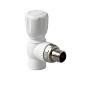 Краны шаровые ПП DN 20-25 PN 25 для радиатора угловые белые Pro Aqua купить в Кемерово | "Проконсим"