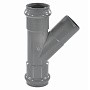 Тройник раструбный НПВХ SDR26 45гр DN 110-110 PN 10 Хемкор купить в Кемерово | "Проконсим"