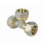 Тройники латунные для PEX труб DN 16-20 PN 10 переходные обжимные никелированные VF.331.N купить в Кемерово | "Проконсим"