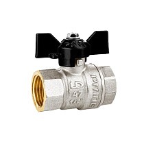 Краны латунные шаровые DN 15-32 PN 25-40 никелированные бабочка муфта-муфта LD Pride 47.300 купить в Кемерово | "Проконсим"