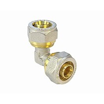 Угольники латунные для PEX труб DN 16-20 PN 10 обжимные никелированные Valfex VF.351.N купить в Кемерово | "Проконсим"