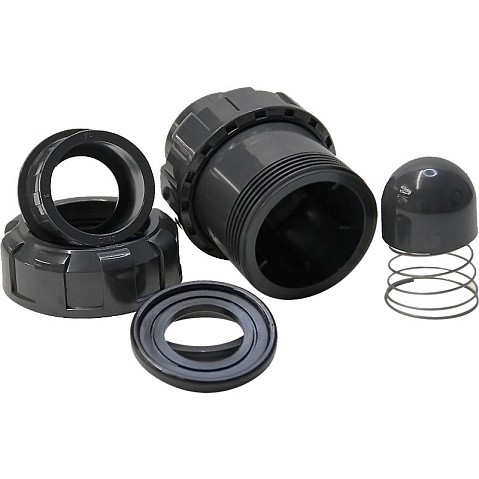 Клапан обратный пружинный НПВХ DN 50 уплотнение EPDM черный Aquaviva SHV050 купить в Кемерово | "Проконсим"