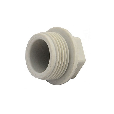 Заглушка полипропиленовая резьбовая VALFEX 25 PN 25 G-3/4'' серый купить в Кемерово | "Проконсим"