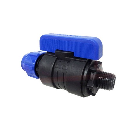 Кран шаровой компрессионный Valfex DN-20 PN-16 G-1 1/2'' цанга-штуцер купить в Кемерово | "Проконсим"
