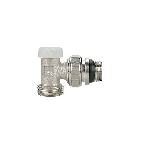 Клапан радиаторный VARMEGA VM10212 DN15x20 PN10 угловой настроечный G-1/2''х3/4'' еврокомус, с уплотнением штуцер купить в Кемерово | "Проконсим"