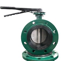 Затворы чугунные дисковые DN 50-150 PN 16 фланцевые с диском из нержавеющей стали рычаг GALA Тип.2123-G купить в Кемерово | "Проконсим"