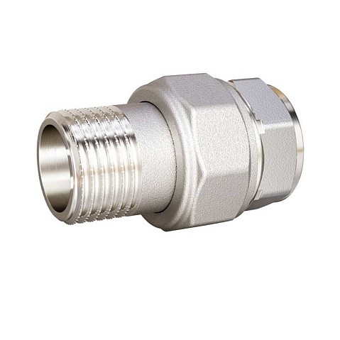 Американки латунные DN 15-50 PN 40 никелированные муфта-штуцер прямые LD Pride купить в Кемерово | "Проконсим" Американки латунные DN 15-50 PN 40 никелированные муфта-штуцер прямые LD Pride купить в Кемерово | "Проконсим"