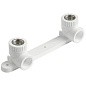 Угольник установочный двойной ПП 25-1/2'' PN 25 с внутренней резьбой белый VALFEX  купить в Кемерово | "Проконсим"
