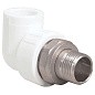 Угольник для радиатора ПП 20-3/4'' PN 25 с американкой белый РТП 14626 купить в Кемерово | "Проконсим"