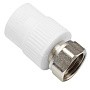Муфта комбинированная ПП 20-1/2'' PN 25 с накидной гайкой белая VALFEX  купить в Кемерово | "Проконсим"