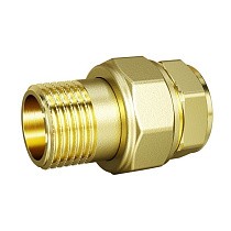 Американки латунные DN 15-50 PN 40 муфта-штуцер прямые LD Pride купить в Кемерово | "Проконсим"