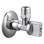 Кран латунный шаровой угловой MVI BV.464 DN 15-цанга 10 PN 10 наружная-M10 штуцер бабочка купить в Кемерово | "Проконсим"