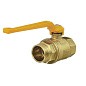 Кран латунный шаровой газовый 11Б27п DN40 PN40 рычаг муфта-штуцер БАЗ Standart купить в Кемерово | "Проконсим"