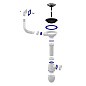 Сифон для мойки Unicorn В410P, без отвода, 3 1/2'' х40 чаша из нержавеющей стали, прямоугольный перелив купить в Кемерово | "Проконсим"