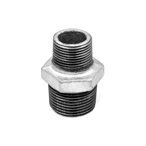 Ниппель чугунный DN 20-50 PN 16 переходный оцинкованный штуцер-штуцер Fittex Plus купить в Кемерово | "Проконсим" Ниппель чугунный DN 20-50 PN 16 переходный оцинкованный штуцер-штуцер Fittex Plus купить в Кемерово | "Проконсим"