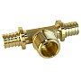 Тройник латунный для PEX труб 16-1/2''-16 PN 16 S-2,2мм под надвижную гильзу Valfex VF.433.AF купить в Кемерово | "Проконсим"