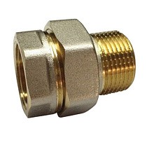 Американки латунные DN 15-50 PN 40 никелированные муфта-штуцер прямые купить в Кемерово | "Проконсим"