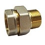 Американки латунные DN 15-50 PN 40 никелированные муфта-штуцер прямые купить в Кемерово | "Проконсим"