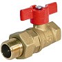 Кран латунный шаровой 11Б27п1 DN15 PN40 бабочка американка БАЗ Standart