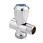 Вентиль латунный проходной MVI BV.461 DN 15 +отверстие 20 PN 10 хромированный муфта-штуцер маховик купить в Кемерово | "Проконсим"