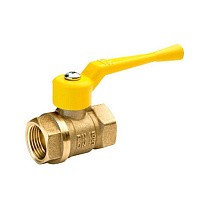 Краны латунные шаровые газовые 11Б27п DN 15-50 PN 40 рычаг муфта-муфта БАЗ А10.0 купить в Кемерово | "Проконсим"