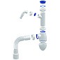 Сифон для умывальника Unicorn А520V, 40х50 гибкий отвод, 1 1/2'' х40 с отводом для стиральной машины преходник 40х32 купить в Кемерово | "Проконсим"