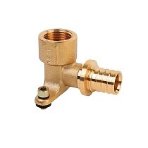Угольник латунный для PEX труб 16-1/2'' под надвижную гильзу с внутренней резьбой MVI SF.633.0404 купить в Кемерово | "Проконсим"