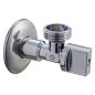 Кран латунный шаровой угловой MVI BV.464 DN 15-20 PN 10 штуцер бабочка купить в Кемерово | "Проконсим"