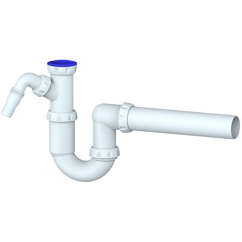Сифон для умывальника Unicorn Y510V, 40х40 прямой отвод, 1 1/2'' х40 преходник 40х32 купить в Кемерово | "Проконсим"