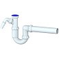 Сифон для умывальника Unicorn Y510V, 40х40 прямой отвод, 1 1/2'' х40 преходник 40х32 купить в Кемерово | "Проконсим"
