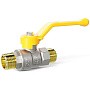 Кран латунный шаровой LD Pride GAS DN15 PN 40 никелированный рычаг штуцер-штуцер купить в Кемерово | "Проконсим"