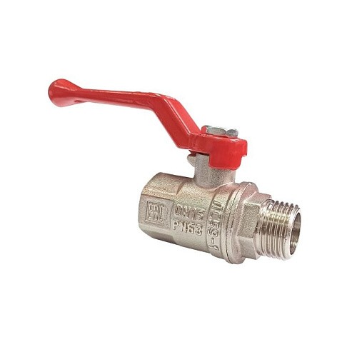 Кран латунный шаровой Valfex Premium.214.NR1.012 усиленный Н 11Б27фт1М DN 20 PN 40 никелированный рычаг муфта-штуцер купить в Кемерово | "Проконсим"