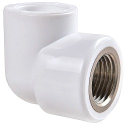  Угольник ПП 25-1/2'' PN 25 белый РВК 21005 (930659297) со склада Проконсим в Кемерово