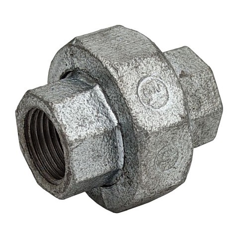 Американка чугунная DN 15-50 PN 16 оцинкованная муфта-муфта с плоской прокладкой Fittex Plus купить в Кемерово | "Проконсим"