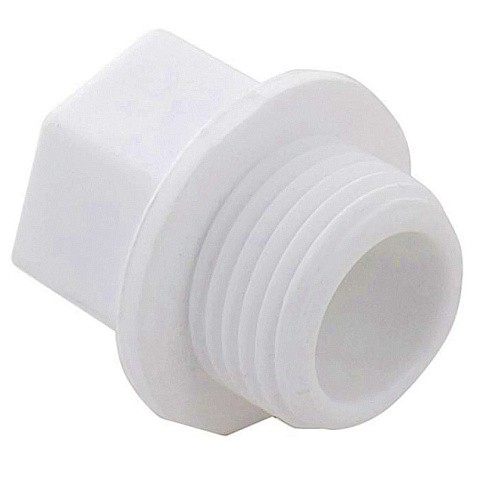Заглушка резьбовая ПП  1/2'' PN 25 с наружной резьбой белая VALFEX  купить в Кемерово | "Проконсим"