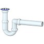 Сифон для умывальника Unicorn Y110, 40х40 прямой отвод, 1 1/2'' х40 чаша из нержавеющей стали купить в Кемерово | "Проконсим"