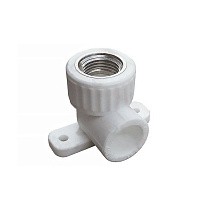 Угольники установочные ПП DN 20-25 PN 25 с внутренней резьбой белые PlasticPro купить в Кемерово | "Проконсим"