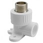 Угольник установочный ПП 20-1/2'' PN 25 с наружной резьбой белый РТП 10806 купить в Кемерово | "Проконсим"