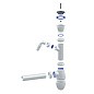Сифон для мойки Unicorn В310V, 40х40 прямой отвод, 1 1/2'' х40 чаша из нержавеющей стали с отводом для стиральной машины купить в Кемерово | "Проконсим"